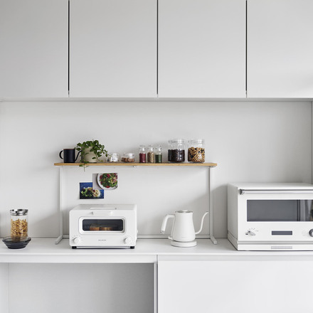 tower タワー キッチンカウンター上棚 ホワイト 1692