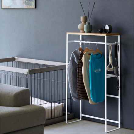 tower タワー ペットコートハンガーラック トール ホワイト 2117