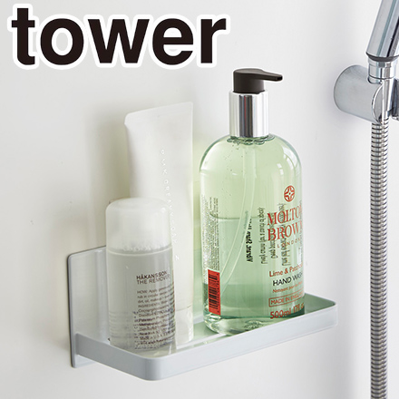 tower タワー マグネットバスルームラック ホワイト 3269