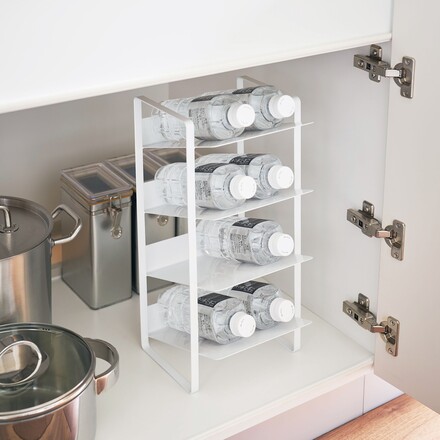 tower タワー シンク下ボトルストッカー 4段 4304