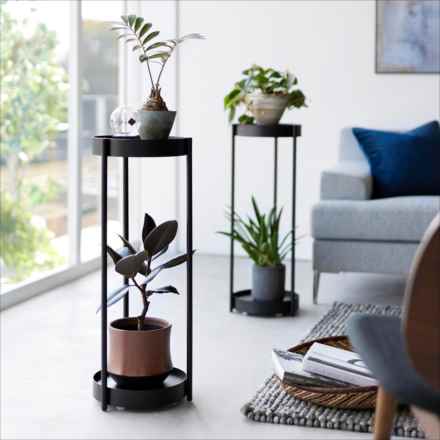 tower タワー キャスター付きプランタースタンド ２段 ブラック 4367