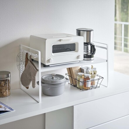 tower タワー トースターラック ワイド ホワイト 5162