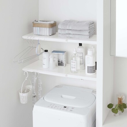 tower タワー 伸縮つっぱり棒用棚板 ホワイト 5322