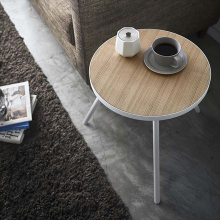 tower タワー サイドテーブル 丸型 ホワイト 5558