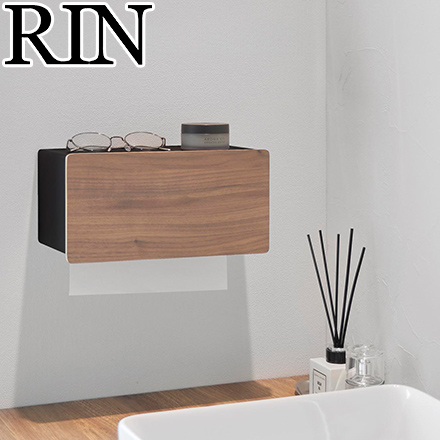 RIN リン ウォールペーパータオルディスペンサー 石こうボード壁対応 ブラウン 10114