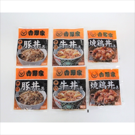 吉野家 いろいろ丼 6食セット YO-6