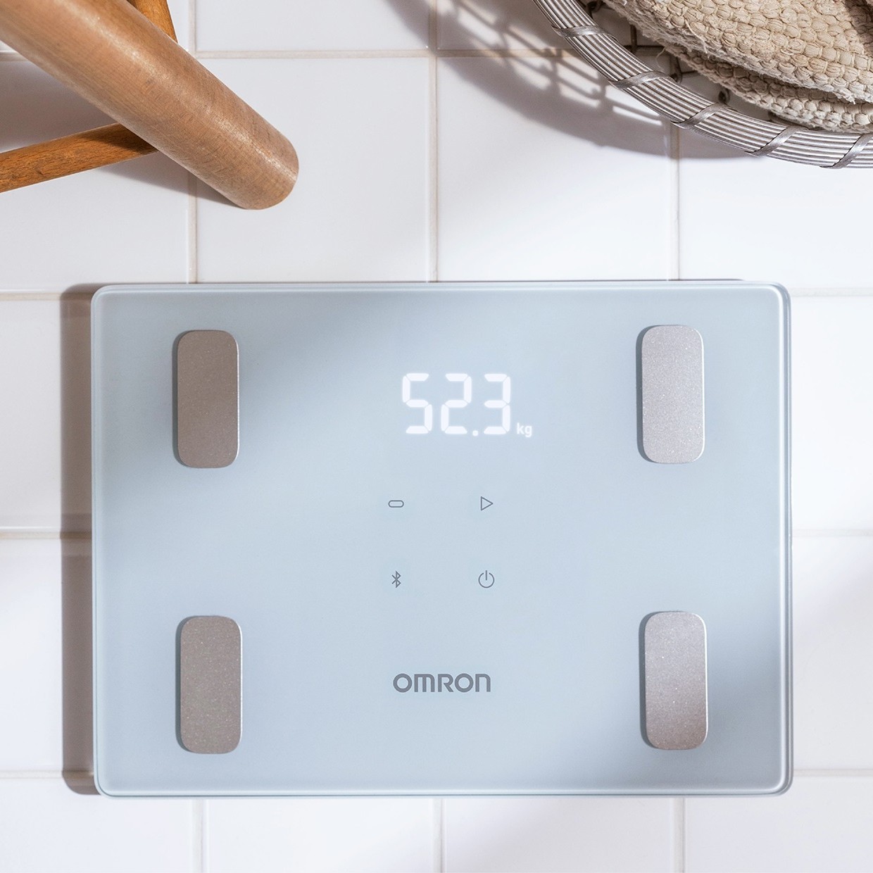 オムロン OMRON 体重体組成計 カラダスキャン アイスブルー KRD-408T-B