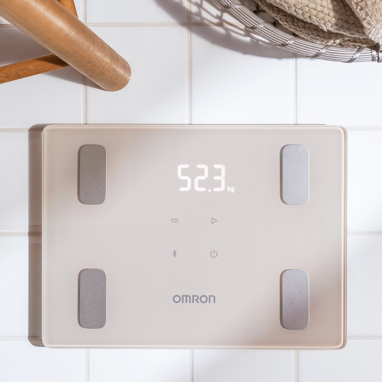 オムロン OMRON 体重体組成計 カラダスキャン モカベージュ KRD-408T-BG