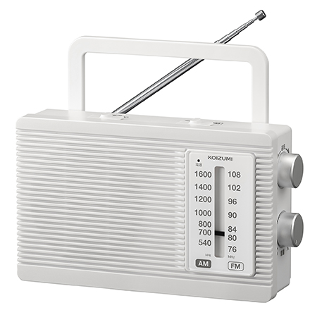 コイズミ ホームラジオ SAD-7231 ホワイト