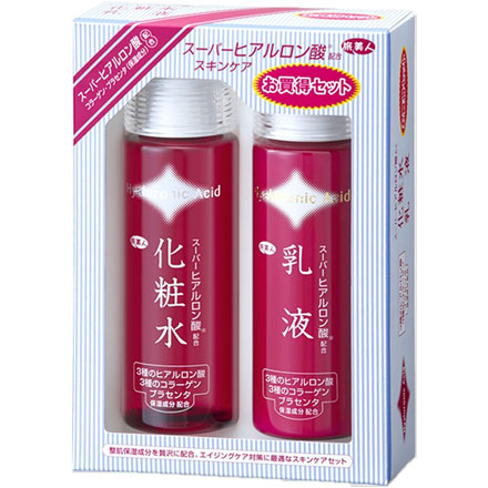 アズマ商事 スーパーヒアルロン酸 基礎化粧品セット 化粧水 150ml 乳液 150ml 旅美人
