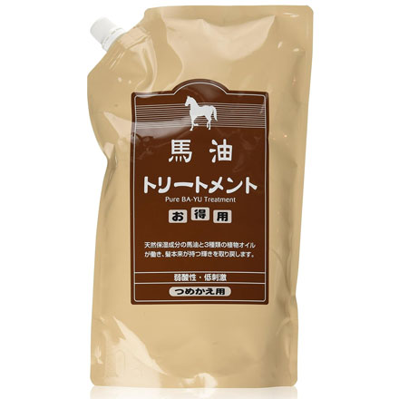 アズマ商事 馬油トリートメント 詰め替え用 1000g 旅美人
