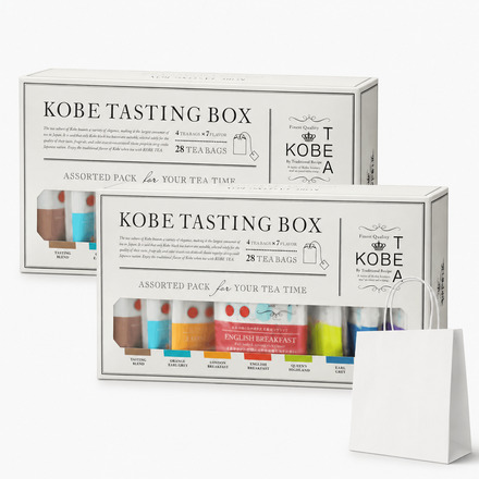 ギフト用紙袋付き 神戸紅茶 2箱【フレーバーティ 28袋 ギフトセット】7種×4袋 ティーバッグ