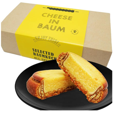 チーズインバウム 5個 個包装【 チーズケーキ × バウムク―ヘン 】