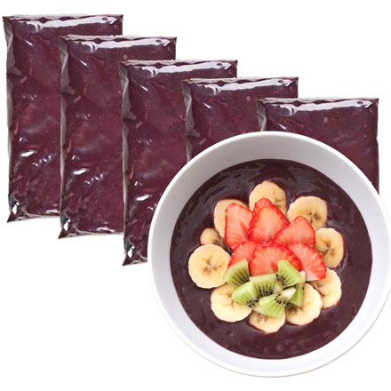 アサイー 冷凍 ピューレ 加糖 1kg (100g×10袋)