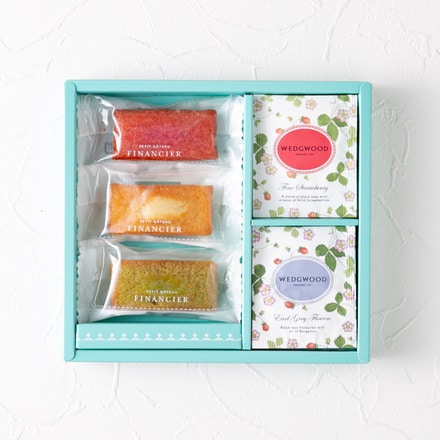 フィナンシェ＆ウェッジウッド ワイルドストロベリーティーバッグセット ７個 WWK-01A