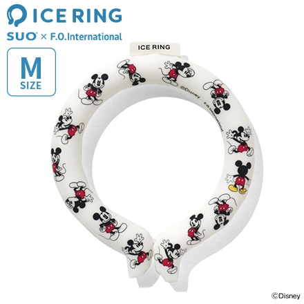 アイスリング suo Mサイズ 女性用 ディズニー A3Y4162 ミッキー柄アイボリー
