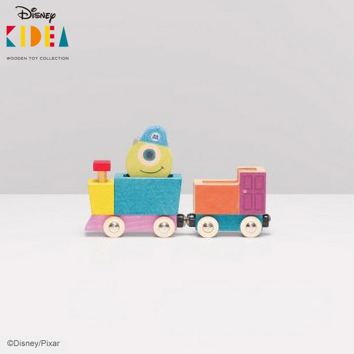Disney ディズニー KIDEA TRAIN キディア 積み木 マイク モンスターズ・インク 汽車 機関車 TYKD00505