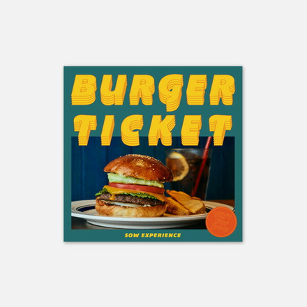体験型カタログギフト バーガーチケット / SOW EXPERIENCE ソウ エクスペリエンス