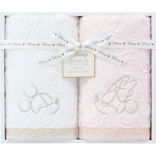 ディズニー　プレミアム　フェイスタオル２枚セット ミックス