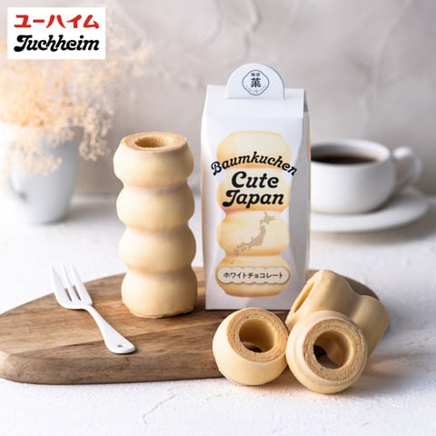 ユーハイム バームクーヘン スイーツ バウムクーヘンキュートジャパン ホワイトチョコレート