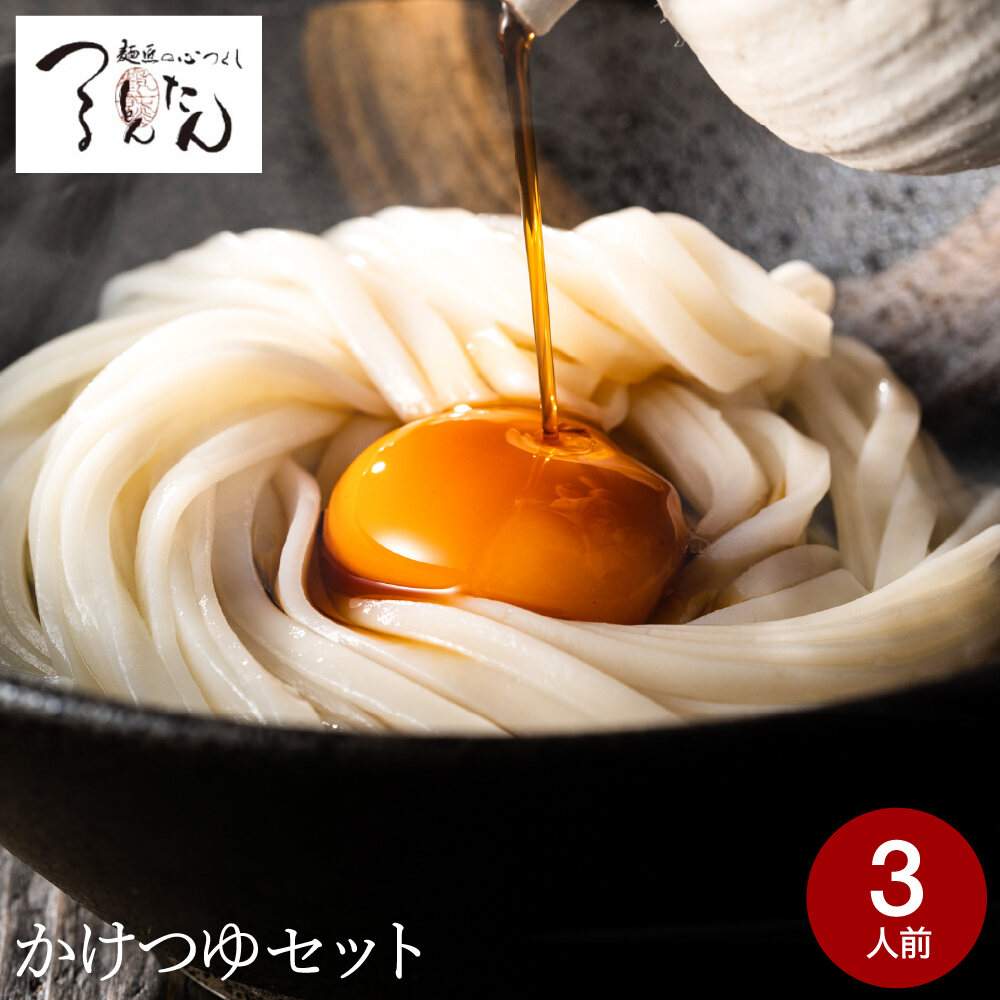 つるとんたん かけのおうどん 3人前 KH-01 / 乾麺 お取り寄せグルメ