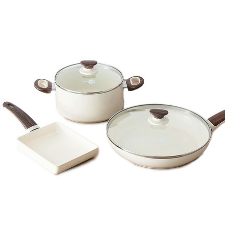 グリーンパン GREENPAN ウッドビー フライパン・エッグパン・キャセロール 4点セット