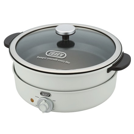 Toffy トフィー 電気グリル鍋 アッシュホワイト K-HP2-AW