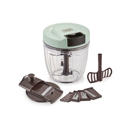 Toffy トフィー マルチハンディチョッパー（7way（5枚カッター、ブレンダー、カッターパーツ5種）） ペールアクア K-HC7-PA