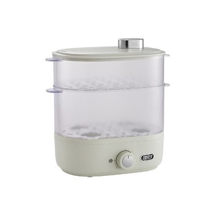 Toffy トフィー コンパクトフードスチーマー アッシュホワイト K-FS1-AW