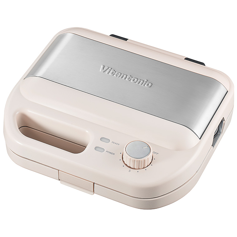 ビタントニオ Vitantonio ワッフル＆ホットサンドベーカー アイボリー VWH-600 / ホットサンドメーカー