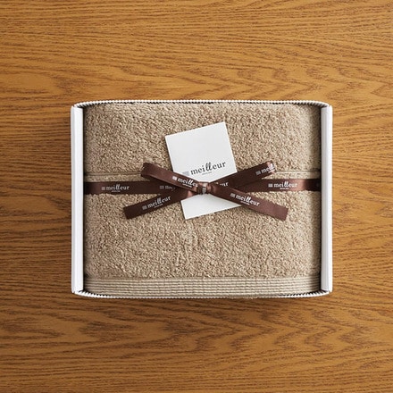 今治タオル メイユール バスタオル（meilleur オリジナル）グレージュ（ブラウン）