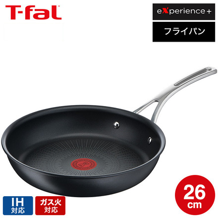 ティファール T-fal エクスペリエンス＋ フライパン 26cm IH対応 ガス火対応 E49805