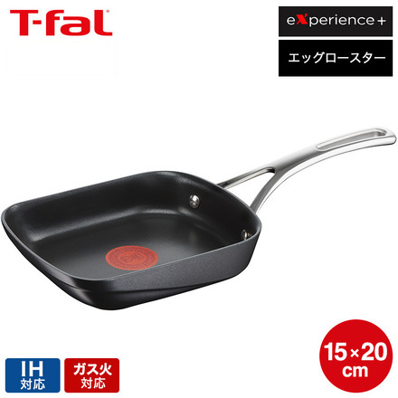ティファール T-fal エクスペリエンス＋ エッグロースター(卵焼き器 玉子焼き) 15x20cm IH対応 ガス火対応 E27218