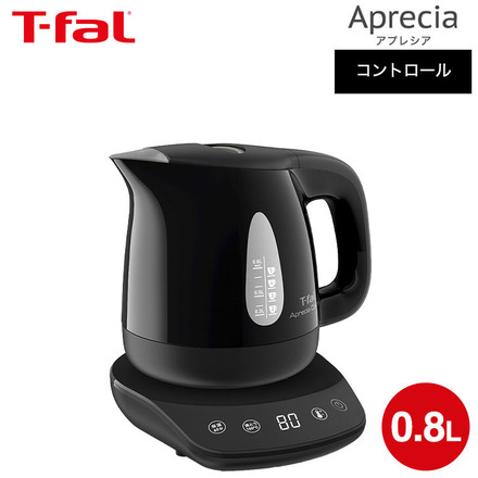 ティファール T-fal 電気ケトル アプレシア コントロール 0.8L ブラック
