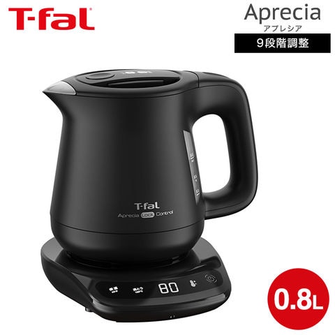 ティファール T-fal 電気ケトル アプレシア ロック コントロール 0.8L ブラック KO8608J0
