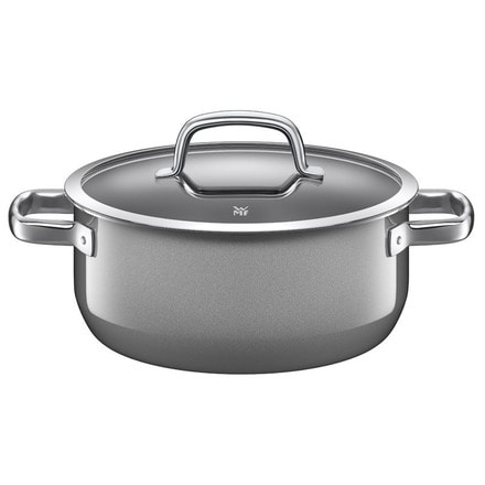 WMF(ヴェーエムエフ）両手鍋 フュージョンテック ミネラル ローキャセロール 20cm プラチナム(PL)