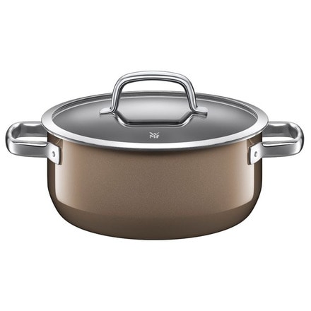 WMF(ヴェーエムエフ）両手鍋 フュージョンテック ミネラル ローキャセロール 24cm ダークブラス(DR)
