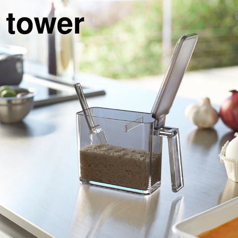 山崎実業 公式 tower 調味料ストッカー Ｓ タワー ブラック 2868