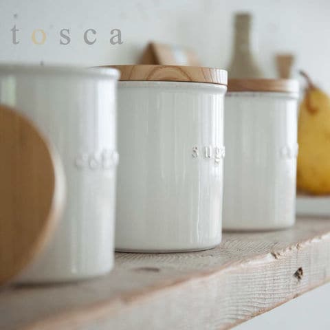山崎実業 公式 tosca 陶器キャニスター トスカ シュガー 3426
