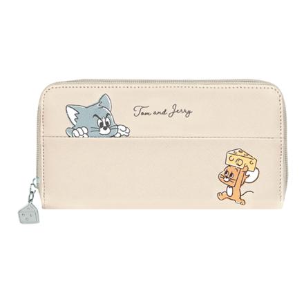 キャラクター ロングウォレット トムとジェリーアイボリー