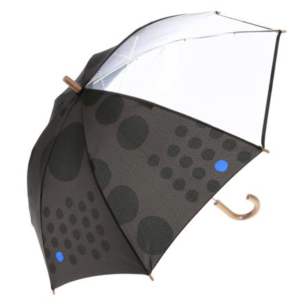 392plusm キッズ傘 45cm 50cm 手開き傘45cm maru.BK