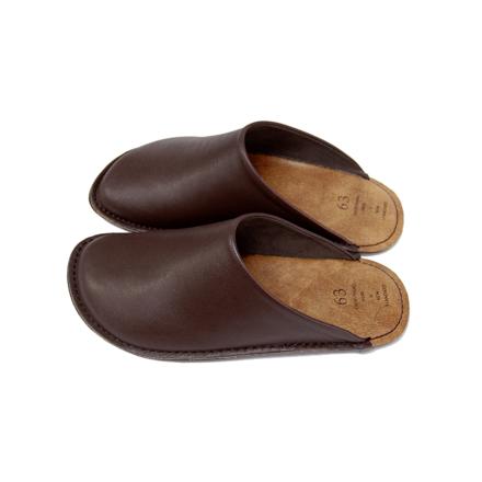 ロクサン レザースリッパ 23-24cm ブラウン