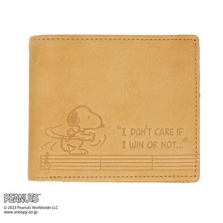 PEANUTS BOWLING 二つ折り財布 CAMEL