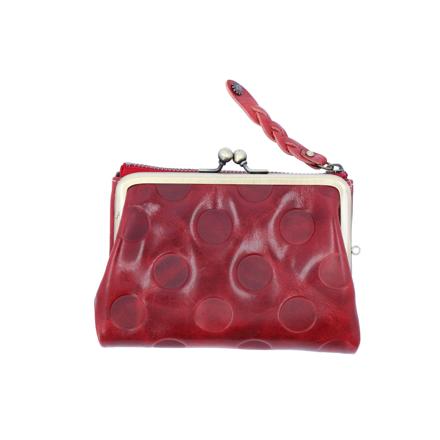 Laugh Rough 外ガマ二つ折り財布 RED