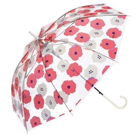 ワールドパーティー W by Wpc. 長く使えるビニール傘 長傘 ピオニレッド