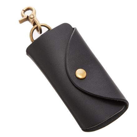 栃木レザーキーケース 01.ブラック