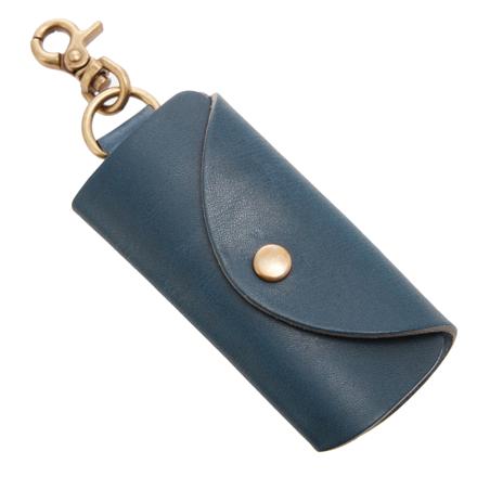 栃木レザーキーケース 08.ネイビー