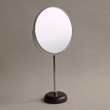 Acoustic アコウスティック ウッド アルミニウムスタンドミラー ブラウン