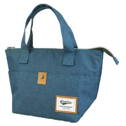 アットファースト グレイニー Grainy ランチバッグ ネイビー