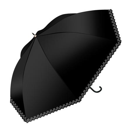 晴雨兼用日傘 58cm ブラックコーティング SJ1307無地BK